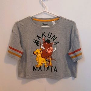 Disney The Lion King cropped shirt